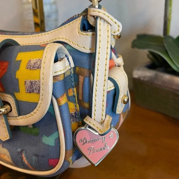 Dooney & Bourke Rainbow Zipper Shoulder Bag - Picture 2 of 14